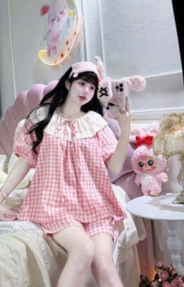 Ảnh của Set bộ kẻ ren cổ bèo