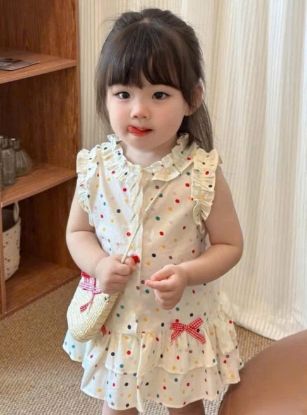 Ảnh của Váy bi tầng phối nơ Bé gái