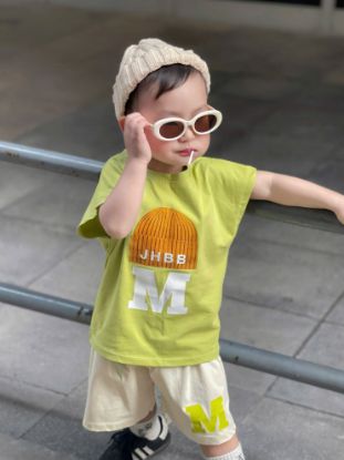 Ảnh của Set bộ chữ M xanh cốm 3 lỗ BT