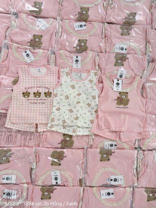 Ảnh của Set 3 bộ honey ba lỗ hồng