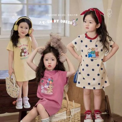 Ảnh của Set 3 váy gấu bi cộc tay