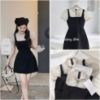 Ảnh của VÁY PHỐI XẾP LI CỔ TAY BỒNG
