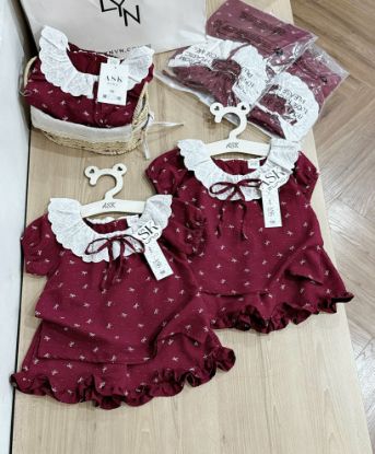 Ảnh của Set bộ nơ đỏ cổ bèo