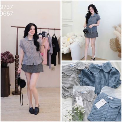 Ảnh của ÁO SƠ MI GU CỔ SEN TAY LIỀN BÈO