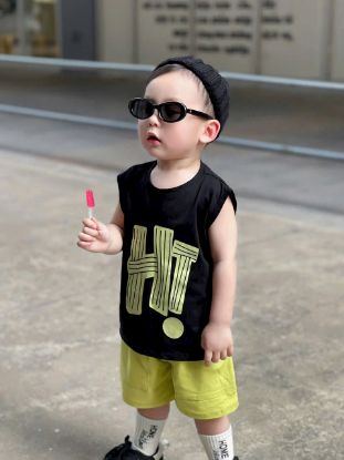 Ảnh của Set bộ ba lỗ HT quần xanh