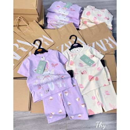 Ảnh của SET 2 BỘ ĐÙI BÉ GÁI THỎ HOA TÍM BE