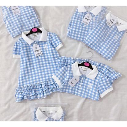 Ảnh của Váy kẻ caro xanh chân bèo