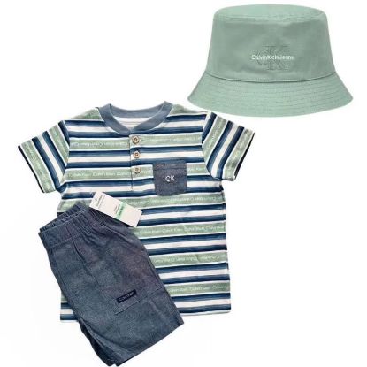 Ảnh của SET CỔ TRỤ QUẦN JEAN GIẤY MỀM KÈM MŨ