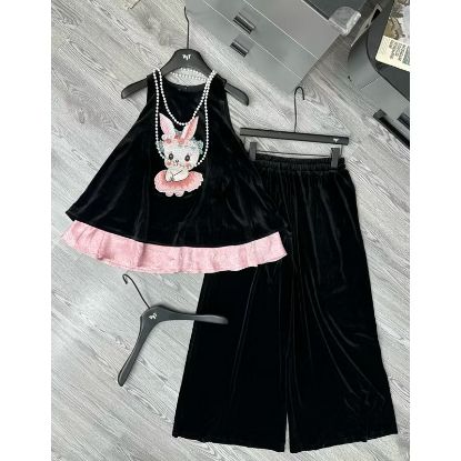 Ảnh của Set bộ nhung thêu thỏ