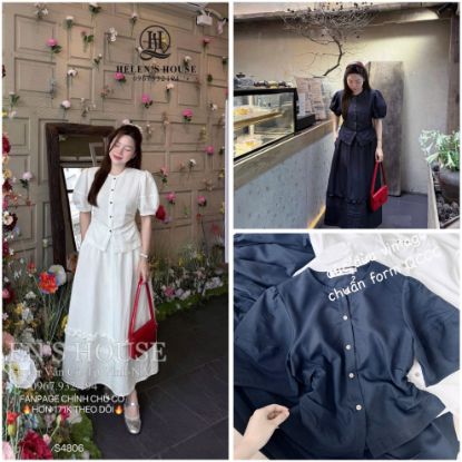 Ảnh của SET ÁO LI SƯỜN MIX CV BÈO DÀI