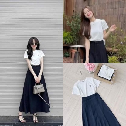Ảnh của SET CHÂN VÁY TÍM THAN MIX ÁO THÊU