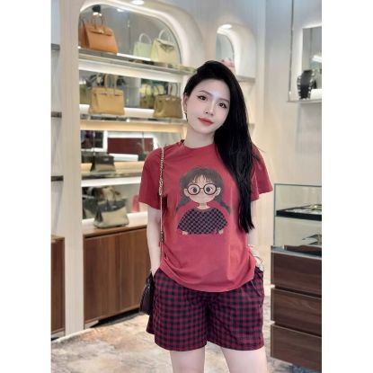 Ảnh của Set bộ cô gái mix quần kẻ