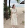 Ảnh của VÁY HOA THÊU LI DỌC DÚM 2 LỚP