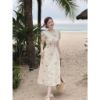 Ảnh của VÁY HOA THÊU LI DỌC DÚM 2 LỚP