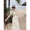 Ảnh của VÁY HOA THÊU LI DỌC DÚM 2 LỚP