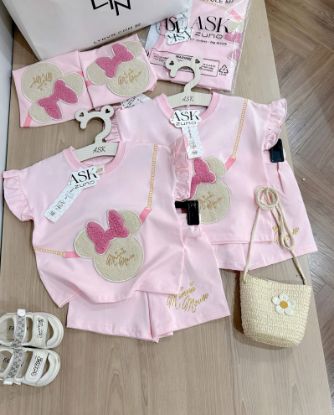 Ảnh của Set bộ Minnie thêu đáp lông nổi