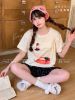 Ảnh của Set áo cộc be mix quần bi