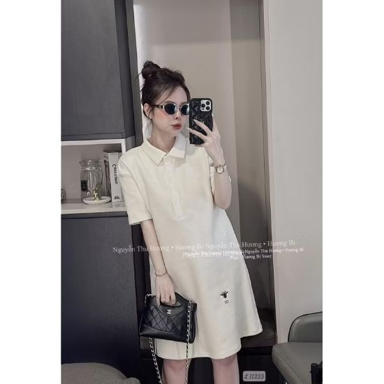 Ảnh của Váy POLO màu trắng thêu CD