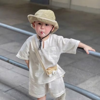 Ảnh của Set bộ đũi trắng cổ V
