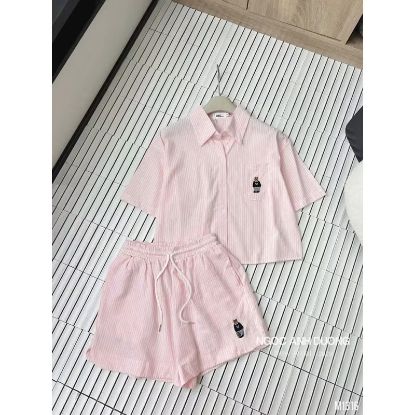 Ảnh của Set bộ sơ mi kẻ hồng