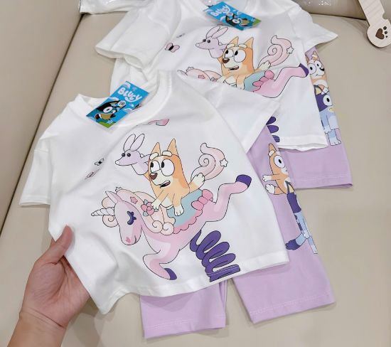 Ảnh của Set bộ Pony mix quần legging tím