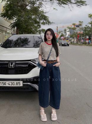 Ảnh của Quần baggy jean kèm đai