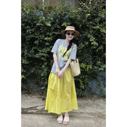 Ảnh của Set áo Paris ghi mix cv vàng