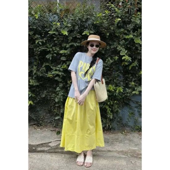 Ảnh của Set áo Paris ghi mix cv vàng