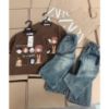 Ảnh của Set áo nâu hoạt hình mix quần jean BG