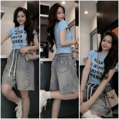 Ảnh của Set áo phồn KEEP mix quần jean