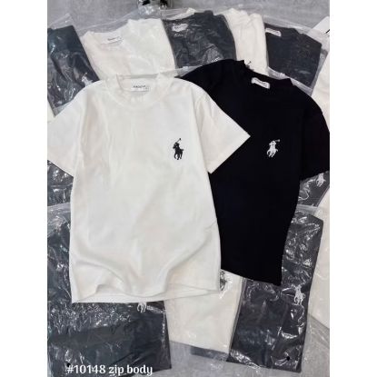 Ảnh của Set 2 áo phông thêu ngựa đen trắng