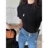 Ảnh của Set 2 áo phông thêu ngựa đen trắng