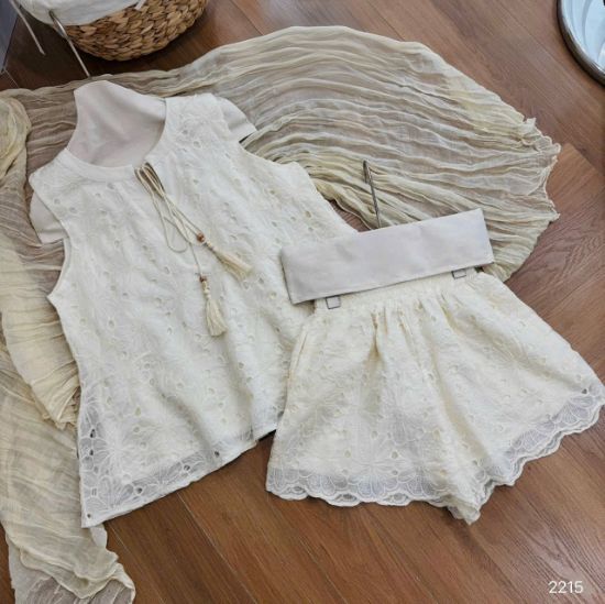 Ảnh của Set bộ thô boy thêu hoa