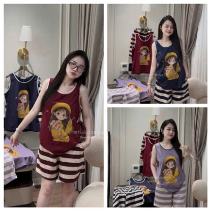 Ảnh của Set áo cô gái SN mix quần kẻ