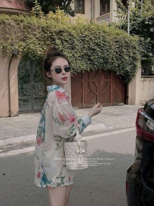 Ảnh của Set bộ hoa lá quần 2 lớp
